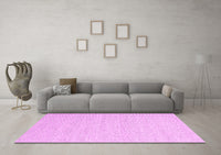 Machine Washable Abstract Pink Contemporary Rug, wshcon2163pnk