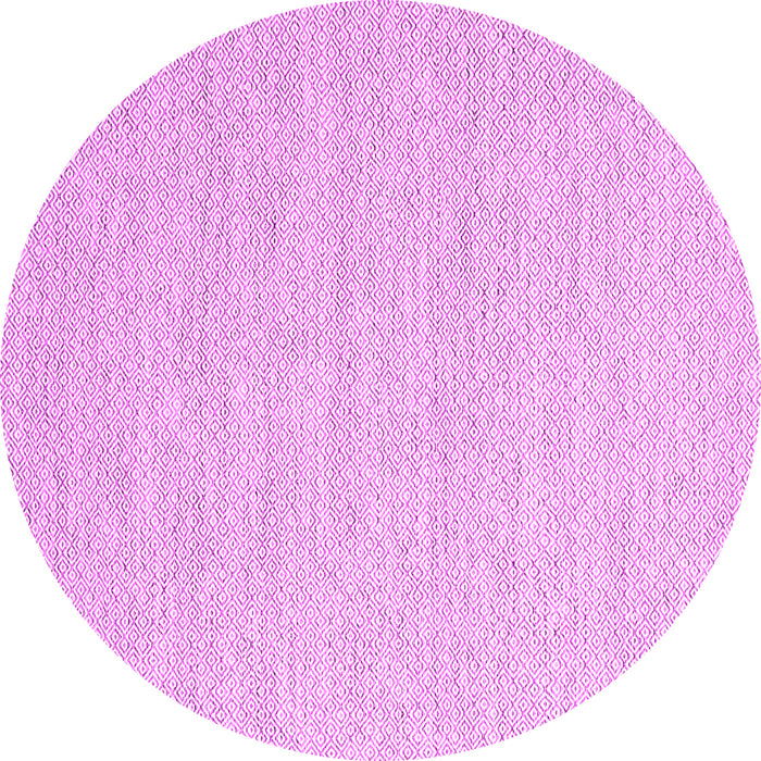 Round Abstract Pink Contemporary Rug, con2163pnk