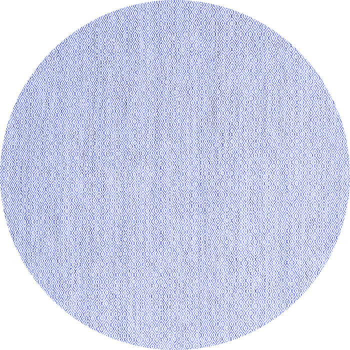 Round Machine Washable Abstract Blue Contemporary Rug, wshcon2163blu