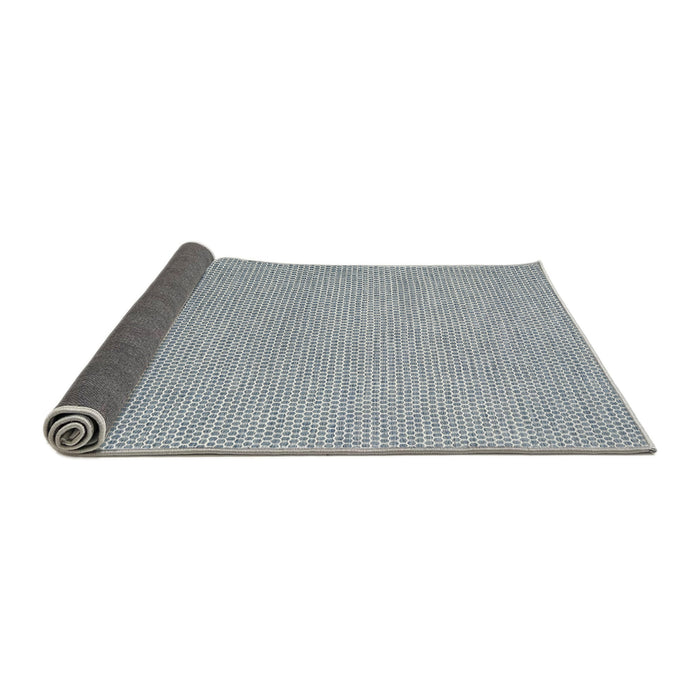 Thickness of Contemporary Platinum Silver Gray Modern Rug, con2164