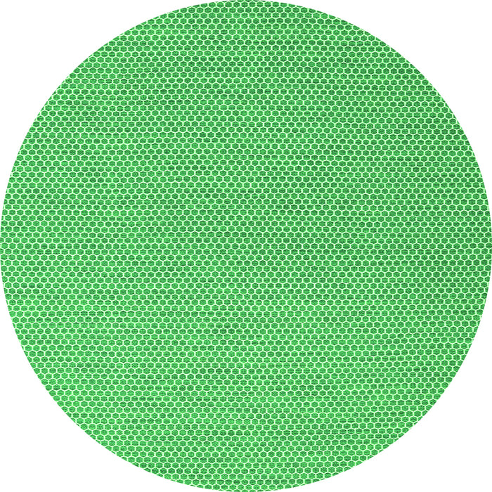 Square Abstract Green Contemporary Rug, con2164grn