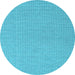 Round Machine Washable Abstract Light Blue Contemporary Rug, wshcon2164lblu