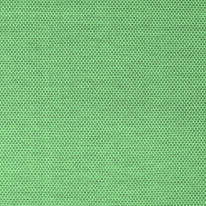 Square Machine Washable Abstract Emerald Green Contemporary Area Rugs, wshcon2164emgrn