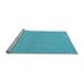 Sideview of Machine Washable Abstract Light Blue Contemporary Rug, wshcon2164lblu