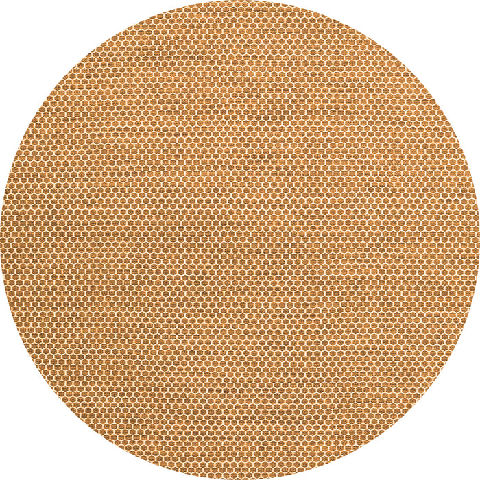 Square Abstract Orange Contemporary Rug, con2164org