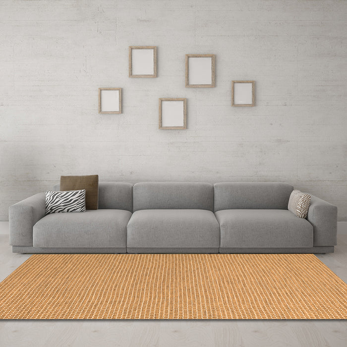 Machine Washable Abstract Orange Contemporary Area Rugs in a Living Room, wshcon2164org