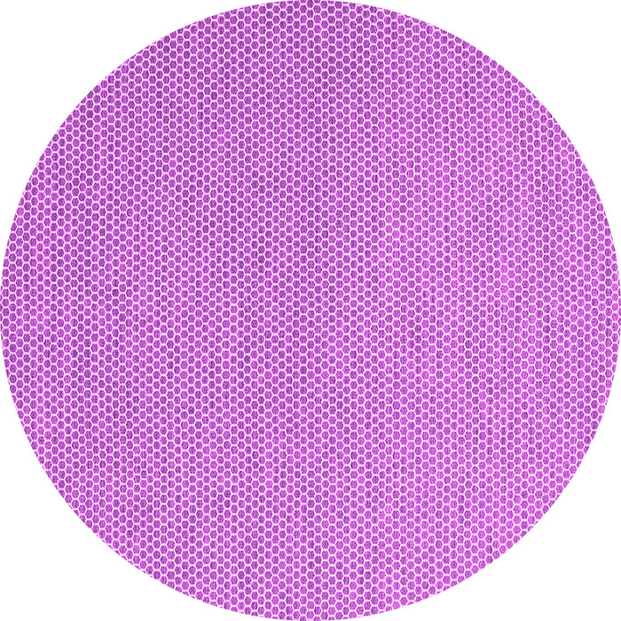 Round Machine Washable Abstract Pink Contemporary Rug, wshcon2164pnk