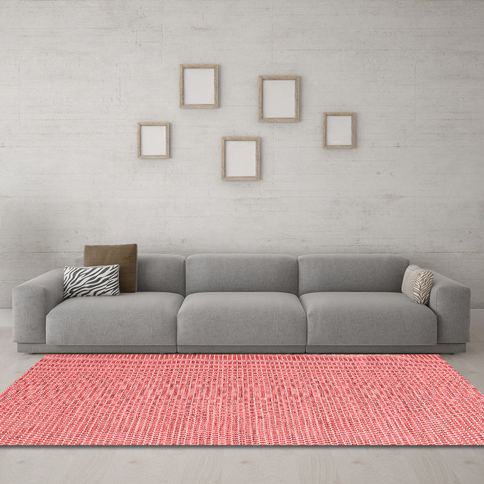 Contemporary Red Washable Rugs