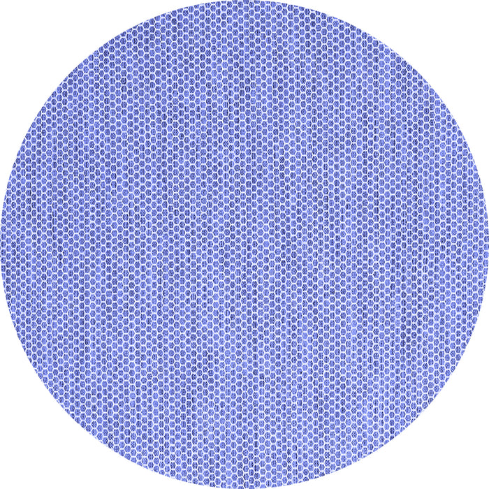 Round Machine Washable Abstract Blue Contemporary Rug, wshcon2165blu