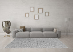 Machine Washable Abstract Gray Contemporary Rug in a Living Room,, wshcon2165gry