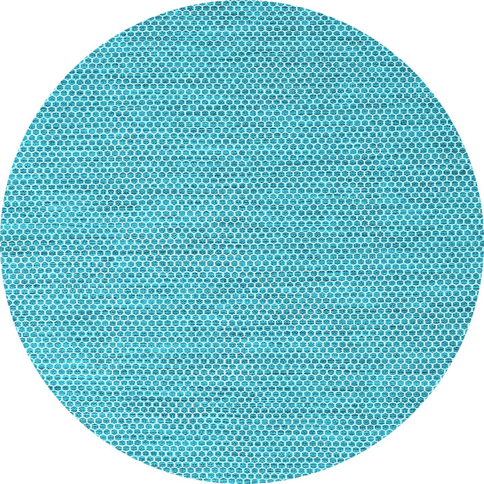 Round Machine Washable Abstract Light Blue Contemporary Rug, wshcon2165lblu