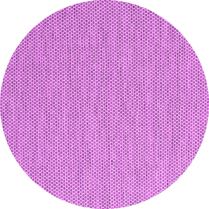 Round Machine Washable Abstract Pink Contemporary Rug, wshcon2165pnk