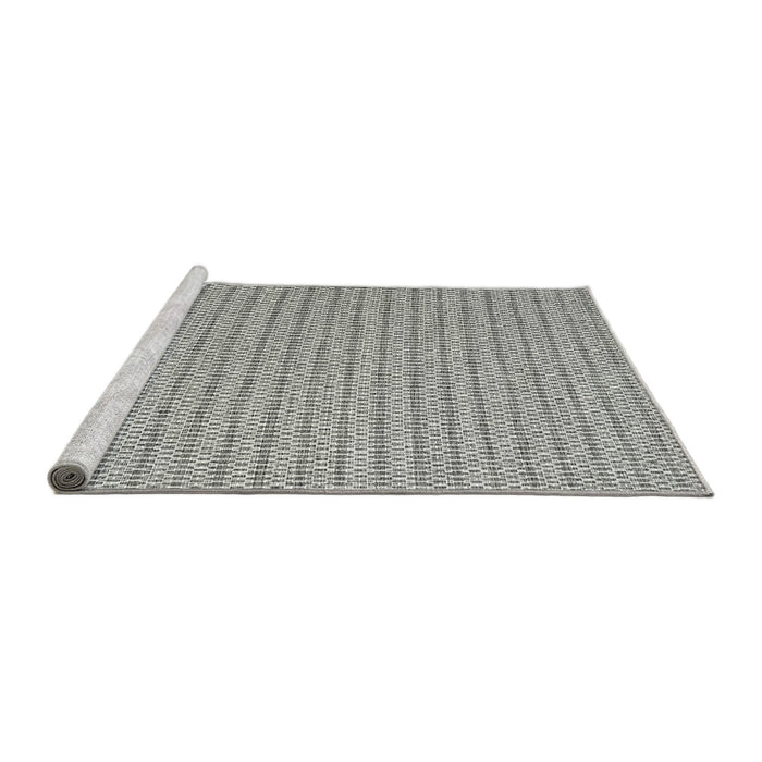 Serging Thickness of Machine Washable Contemporary Ash Gray Rug, wshcon2166