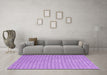 Machine Washable Abstract Purple Contemporary Area Rugs in a Living Room, wshcon2166pur