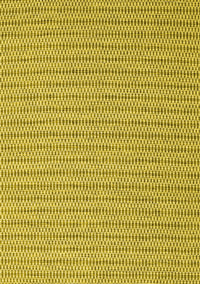 Abstract Yellow Contemporary Rug, con2166yw