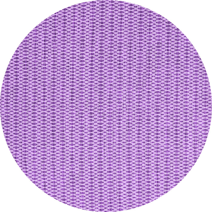 Round Machine Washable Abstract Purple Contemporary Area Rugs, wshcon2166pur