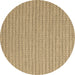 Round Abstract Brown Contemporary Rug, con2166brn