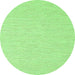 Square Solid Green Modern Rug, con2167grn