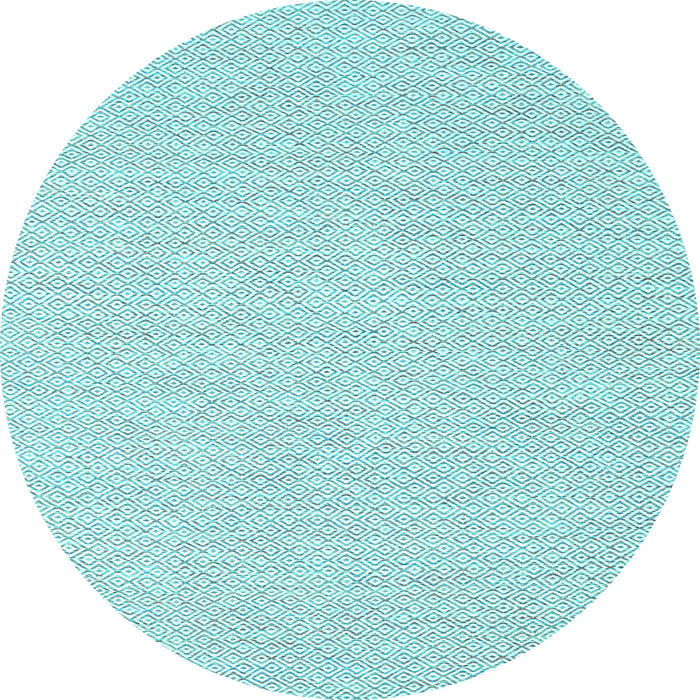 Round Machine Washable Solid Light Blue Modern Rug, wshcon2167lblu