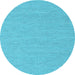 Round Machine Washable Abstract Light Blue Contemporary Rug, wshcon2168lblu