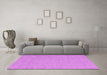 Machine Washable Abstract Pink Contemporary Rug in a Living Room, wshcon2168pnk