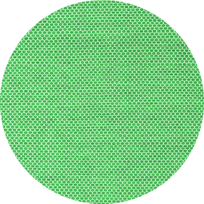 Square Abstract Green Contemporary Rug, con2168grn
