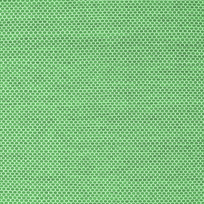 Square Machine Washable Abstract Emerald Green Contemporary Area Rugs, wshcon2168emgrn