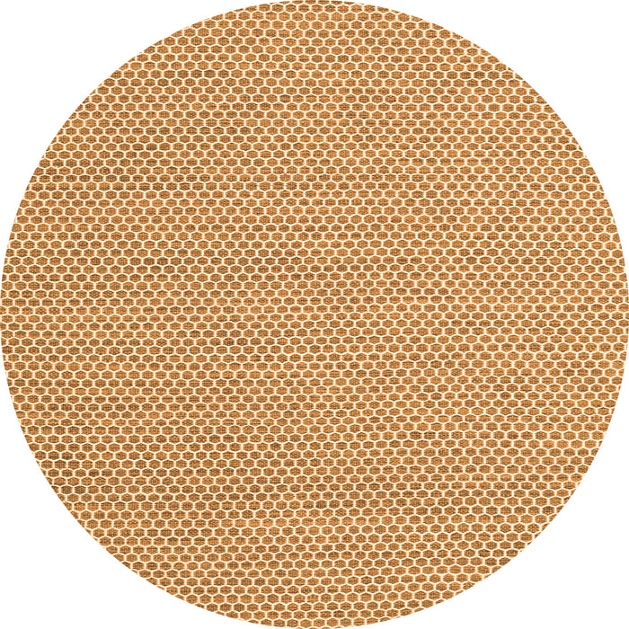 Square Abstract Orange Contemporary Rug, con2168org