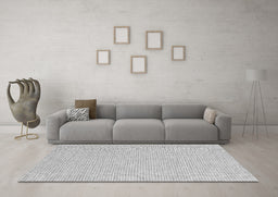 Machine Washable Abstract Gray Contemporary Rug in a Living Room,, wshcon2169gry