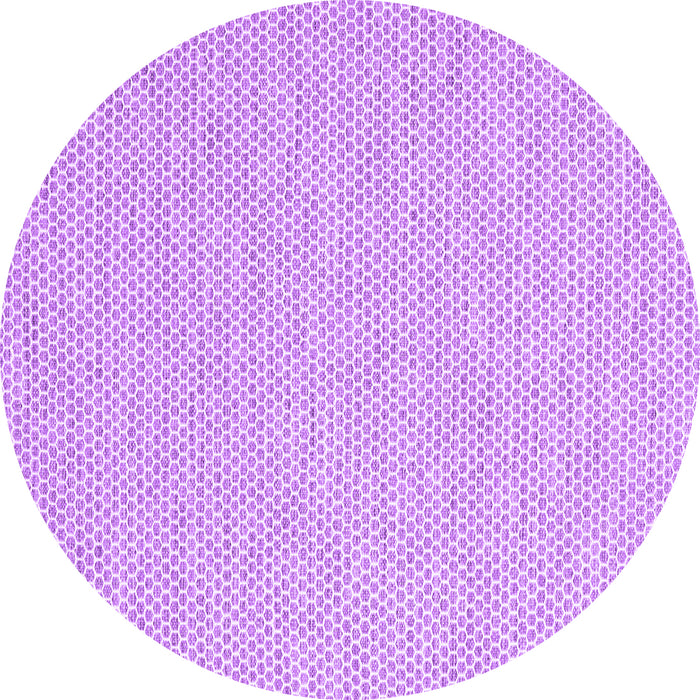 Round Machine Washable Abstract Purple Contemporary Area Rugs, wshcon2169pur