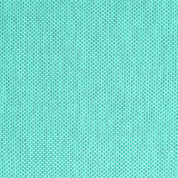 Square Machine Washable Abstract Turquoise Contemporary Area Rugs, wshcon2169turq