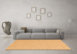 Machine Washable Abstract Orange Contemporary Area Rugs in a Living Room, wshcon2169org