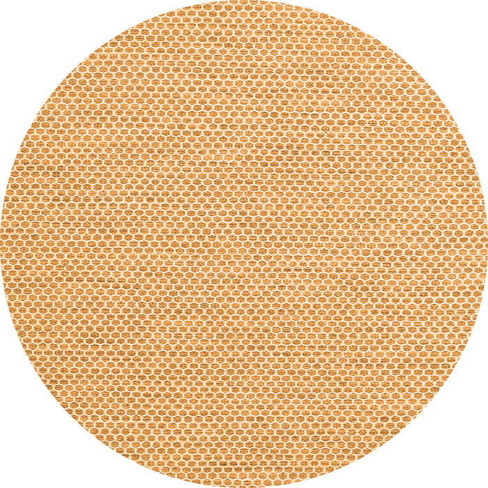 Square Abstract Orange Contemporary Rug, con2169org