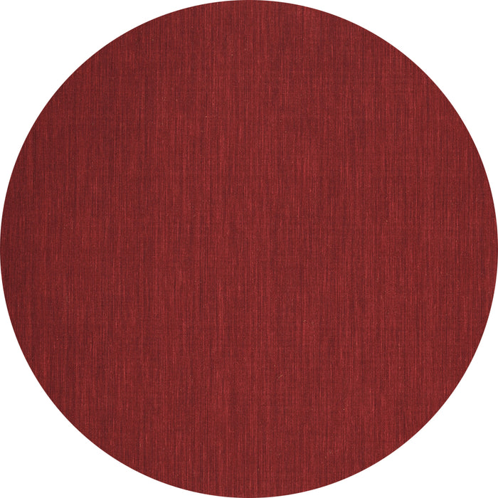 Round Abstract Brown Contemporary Rug, con216brn