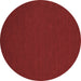 Round Abstract Brown Contemporary Rug, con216brn