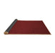 Sideview of Abstract Brown Contemporary Rug, con216brn