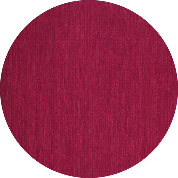 Round Machine Washable Abstract Pink Contemporary Rug, wshcon216pnk