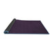 Sideview of Abstract Blue Contemporary Rug, con216blu