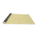 Thickness of Contemporary Chrome Gold Yellow Modern Rug, con217