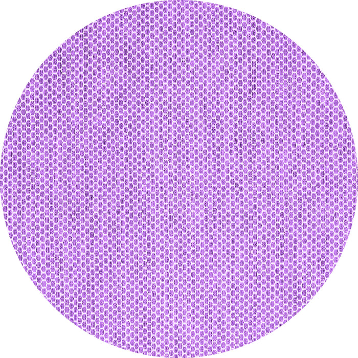 Round Machine Washable Abstract Purple Contemporary Area Rugs, wshcon2170pur