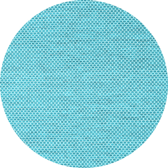 Round Machine Washable Abstract Light Blue Contemporary Rug, wshcon2170lblu