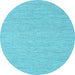 Round Machine Washable Abstract Light Blue Contemporary Rug, wshcon2170lblu