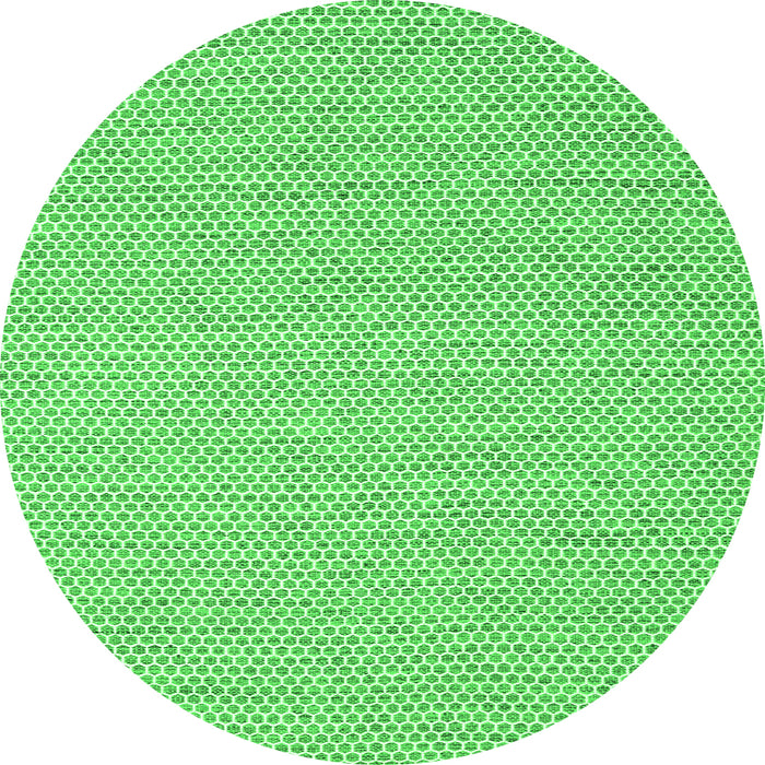 Square Abstract Green Contemporary Rug, con2170grn