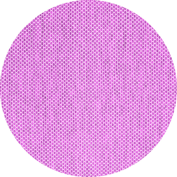 Round Abstract Pink Contemporary Rug, con2170pnk