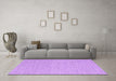 Machine Washable Abstract Purple Contemporary Area Rugs in a Living Room, wshcon2170pur