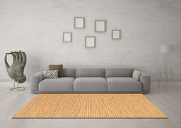 Machine Washable Abstract Orange Contemporary Area Rugs in a Living Room, wshcon2170org