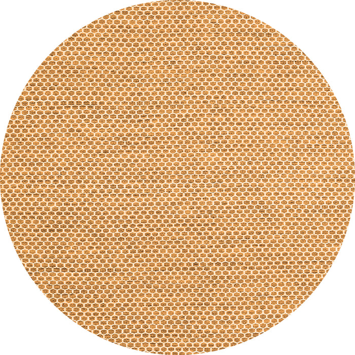 Square Abstract Orange Contemporary Rug, con2170org