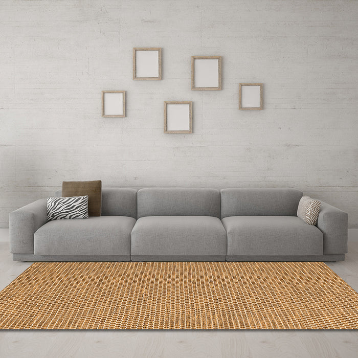 Machine Washable Abstract Orange Contemporary Area Rugs in a Living Room, wshcon2171org