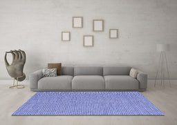 Machine Washable Abstract Blue Contemporary Rug in a Living Room, wshcon2171blu