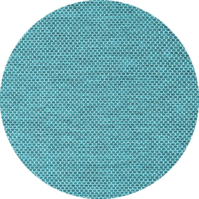 Round Abstract Light Blue Contemporary Rug, con2171lblu
